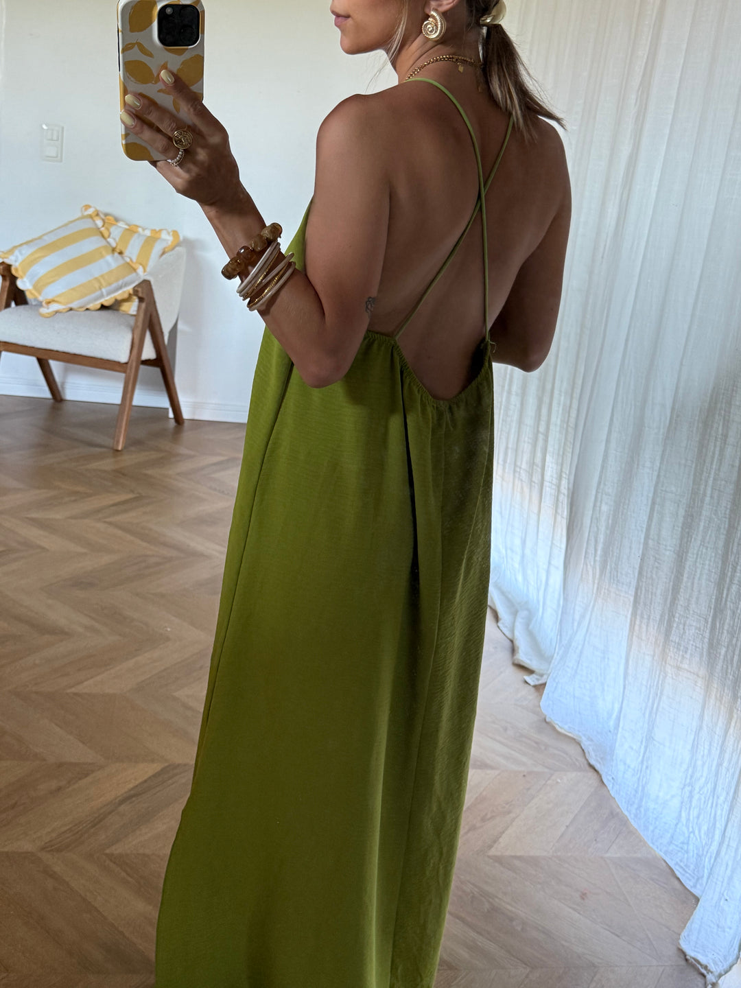 ROBE | ELLA VERT OLIVE