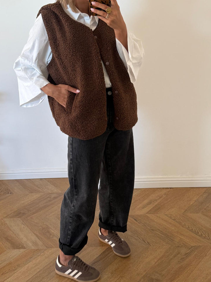 GILET | MAYA MARRON