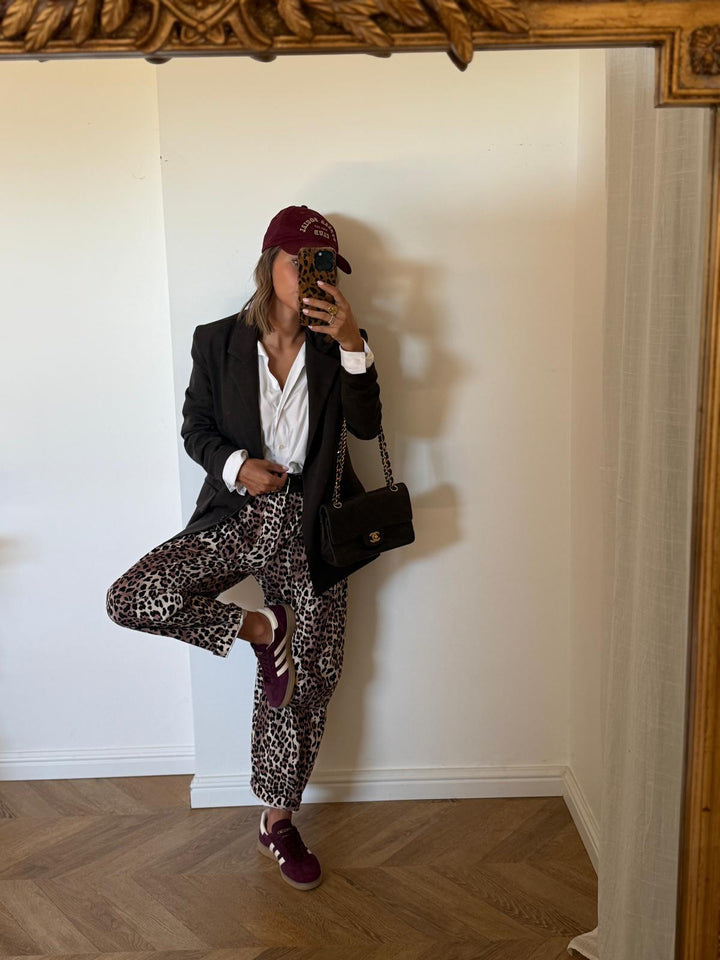 JEAN | BARREL LEOPARD