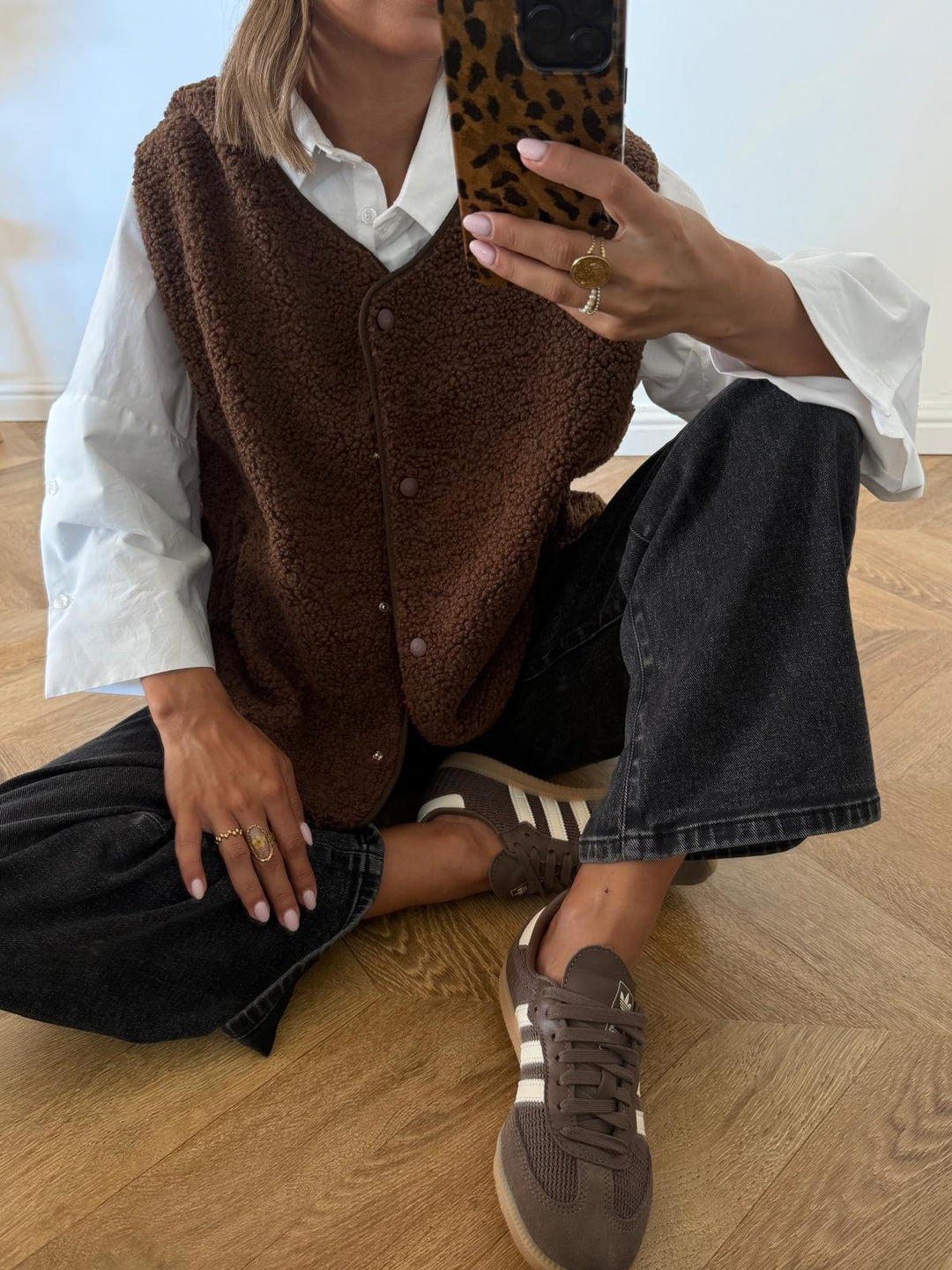 GILET | MAYA MARRON