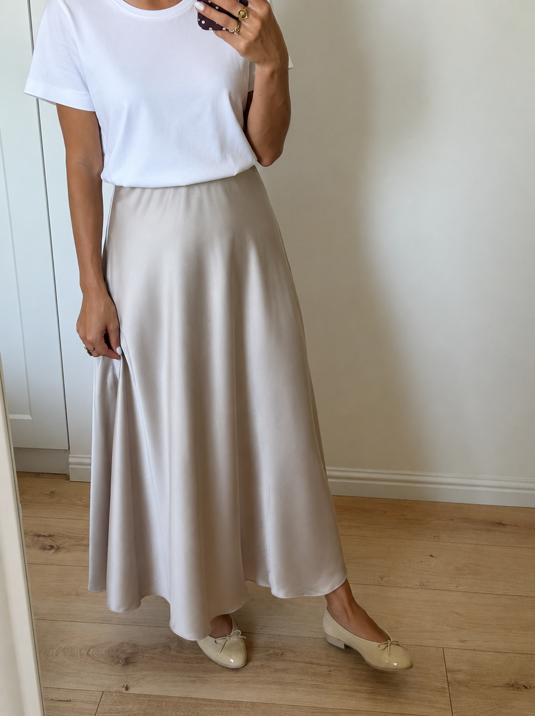JUPE | SATIN BEIGE