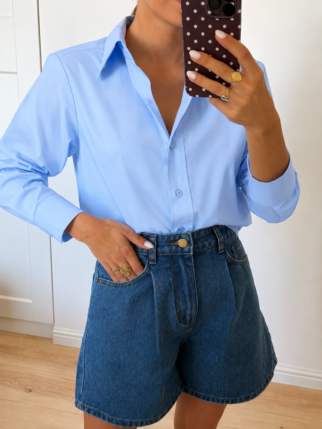 CHEMISE | EPAULETTE BLEU