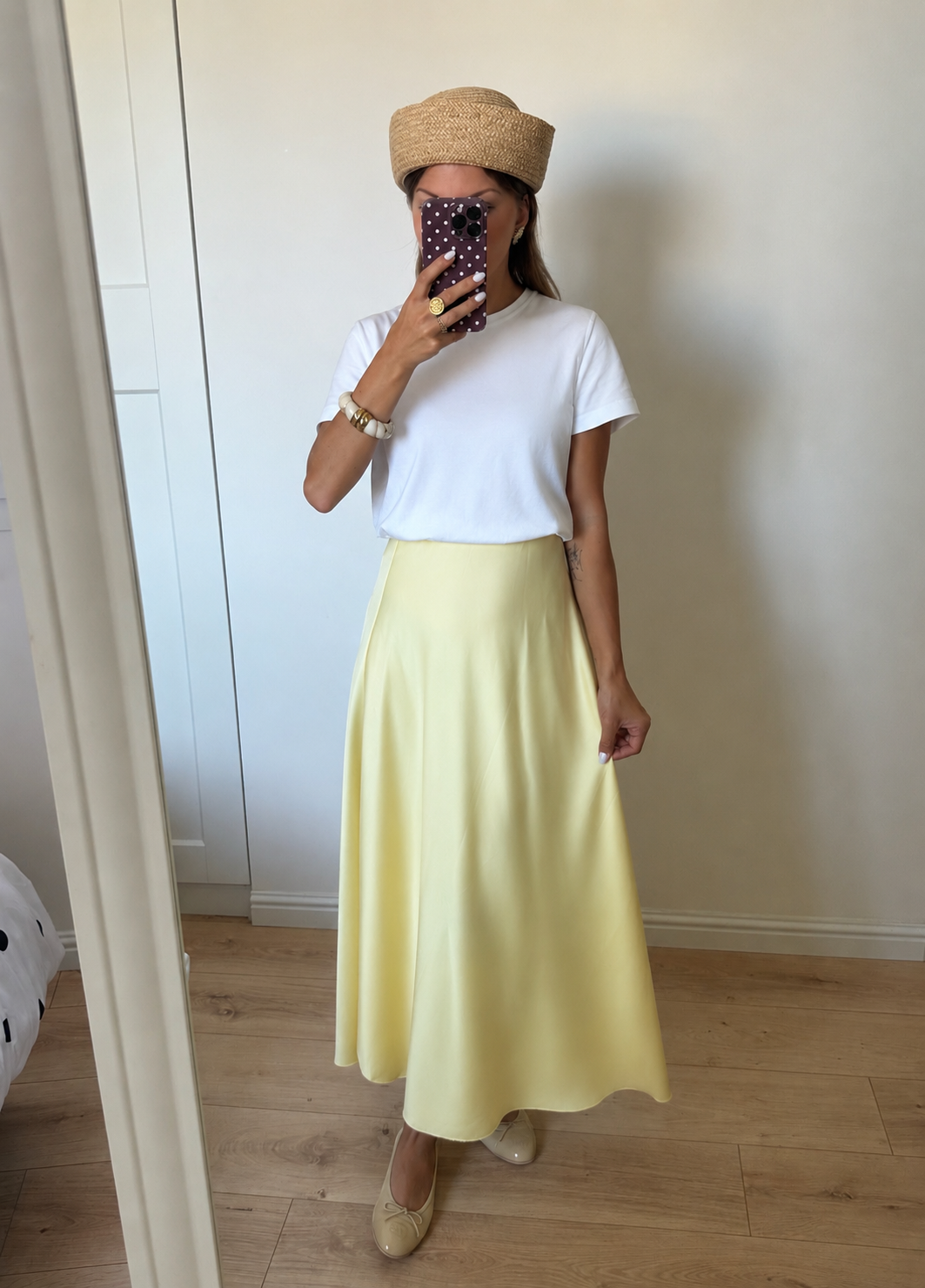 JUPE | SATIN JAUNE