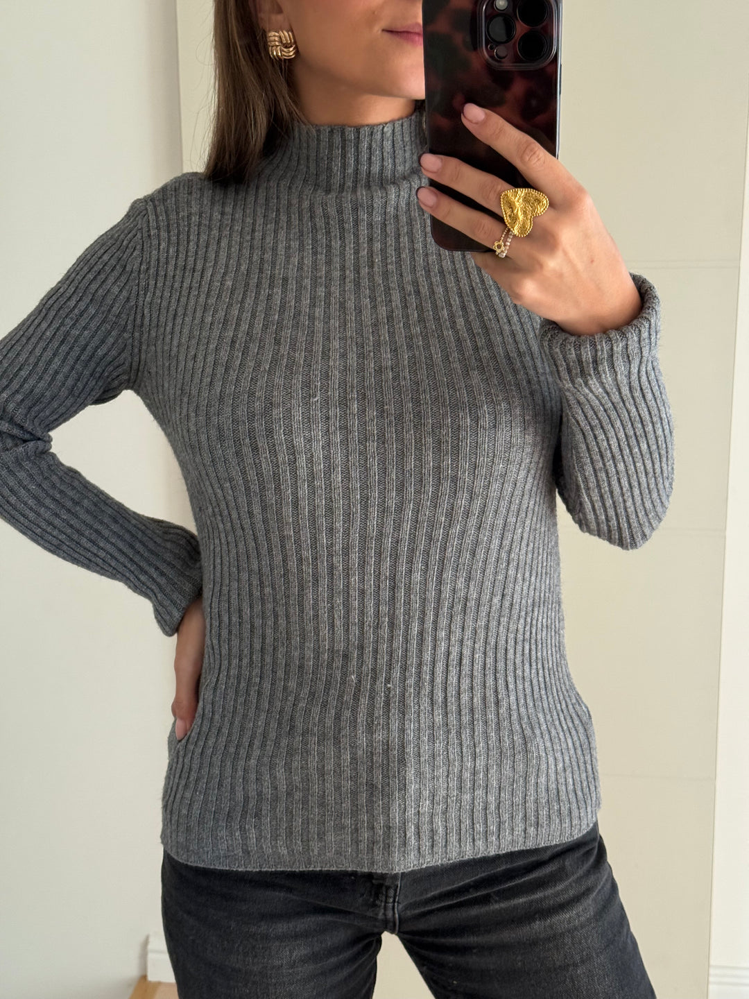 PETIT PULL GRIS