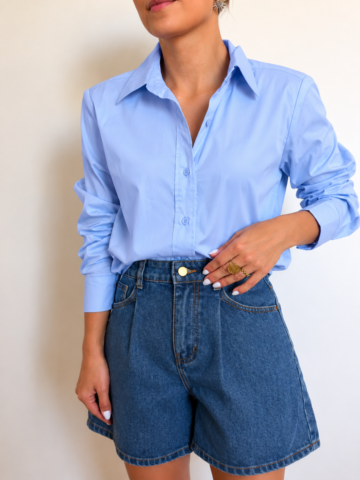 CHEMISE | EPAULETTE BLEU