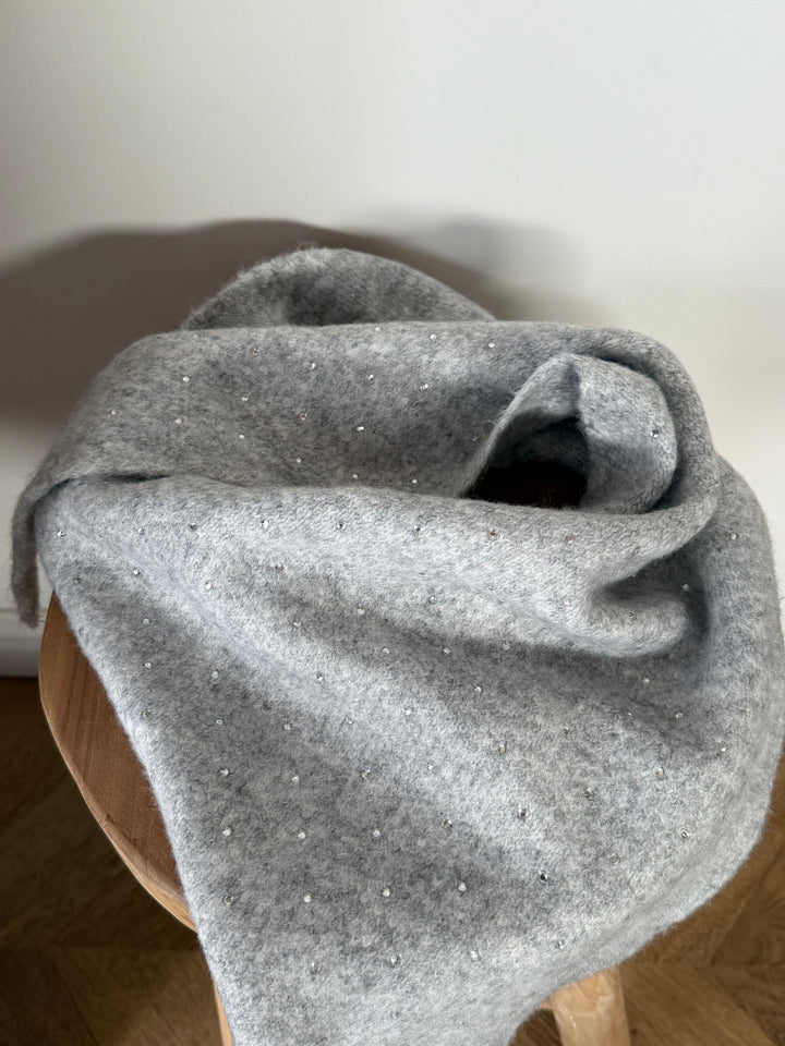 FOULARD | TRIANGLE STRASS GRIS
