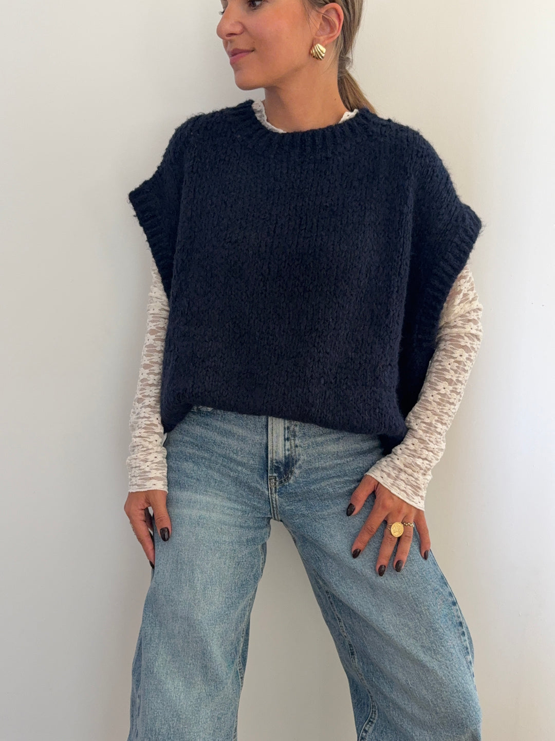 PULL | SANS MANCHES NAVY
