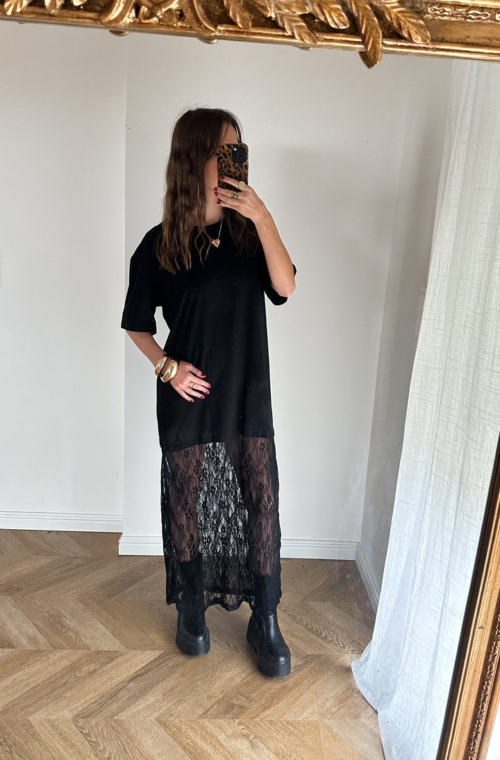 ROBE TSHIRT DENTELLE