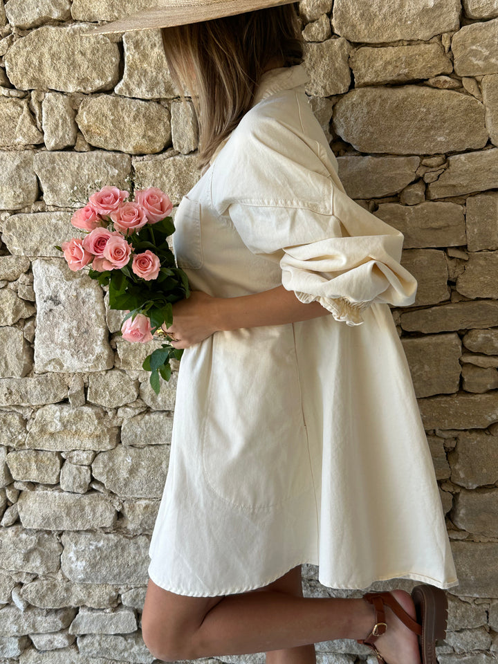 ROBE JEAN | HARMONIE ÉCRU
