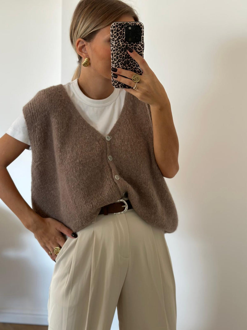 GILET | MARIE TAUPE