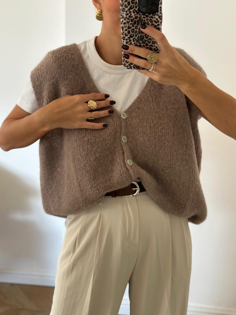 GILET | MARIE TAUPE