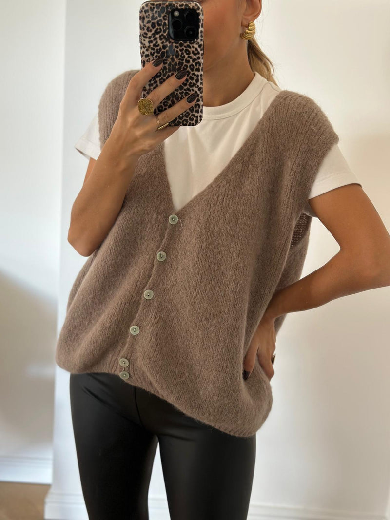 GILET | MARIE TAUPE