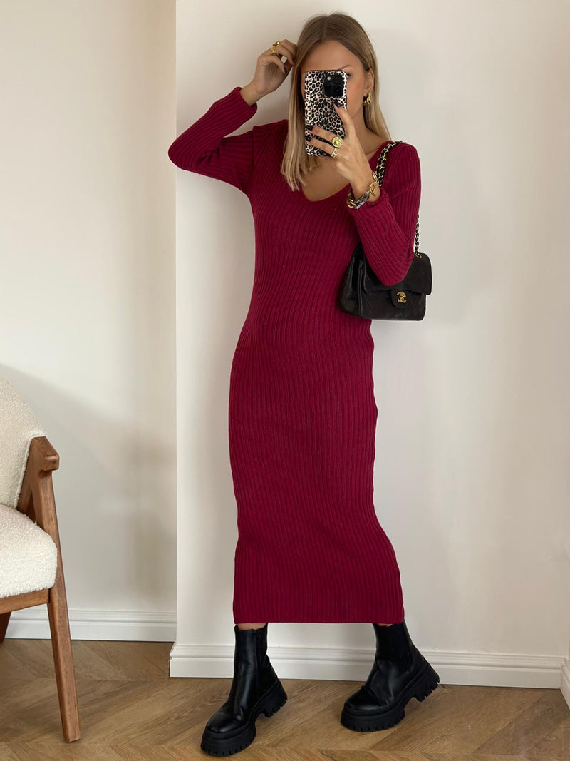 Robe pull | AGATHE BORDEAUX