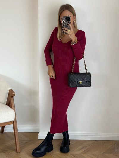 Robe pull | AGATHE BORDEAUX