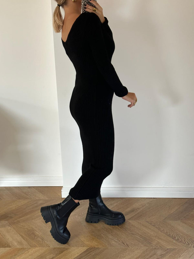 ROBE PULL AGATHE NOIR