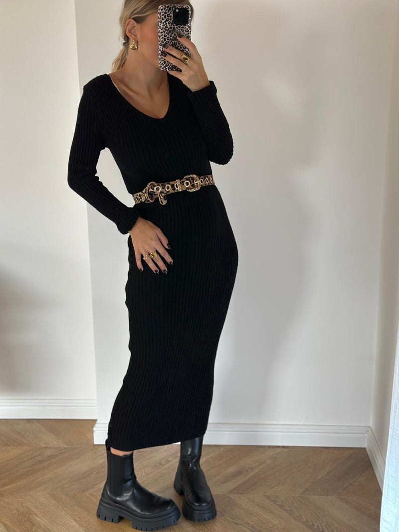 ROBE PULL AGATHE NOIR