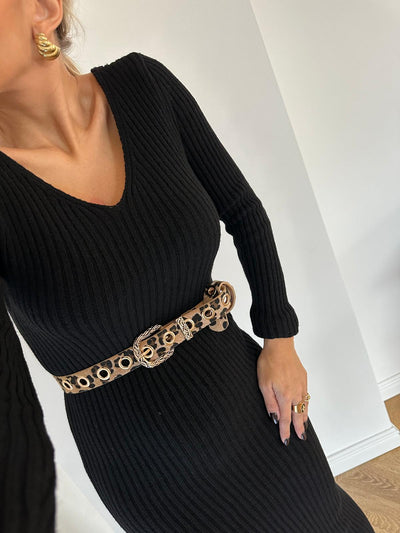 ROBE PULL AGATHE NOIR