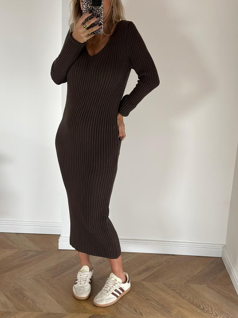 ROBE PULL AGATHE CHOCO