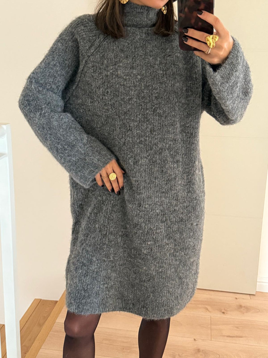 Femme pull en tricot KIMONI dans gris de Femme pull en tricot KIMONI dans gris de