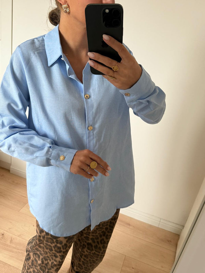 CHEMISE |  ZORA BLEU