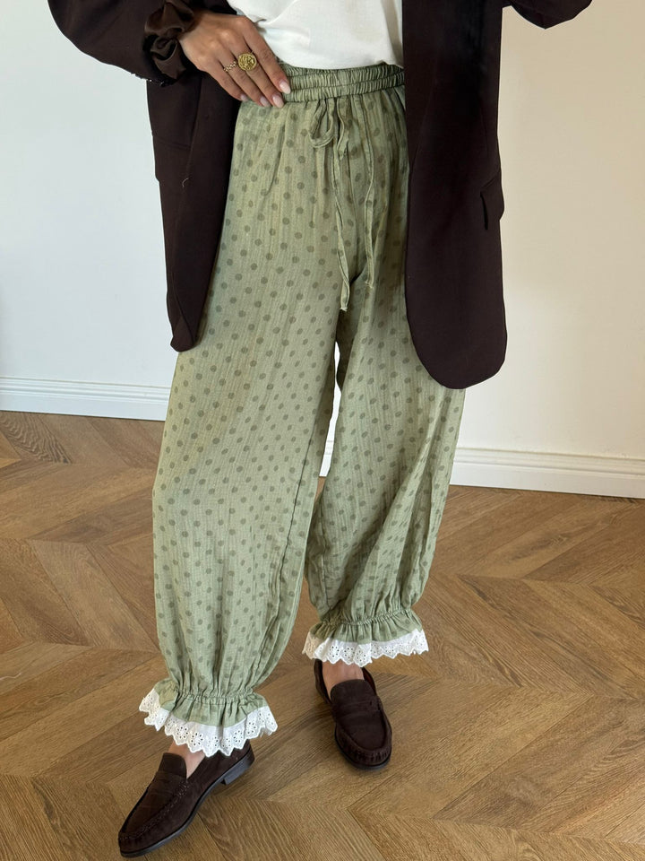 PANTALON | POIS KAKI