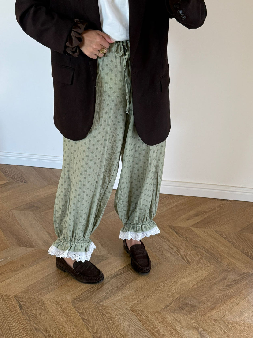 PANTALON | POIS KAKI