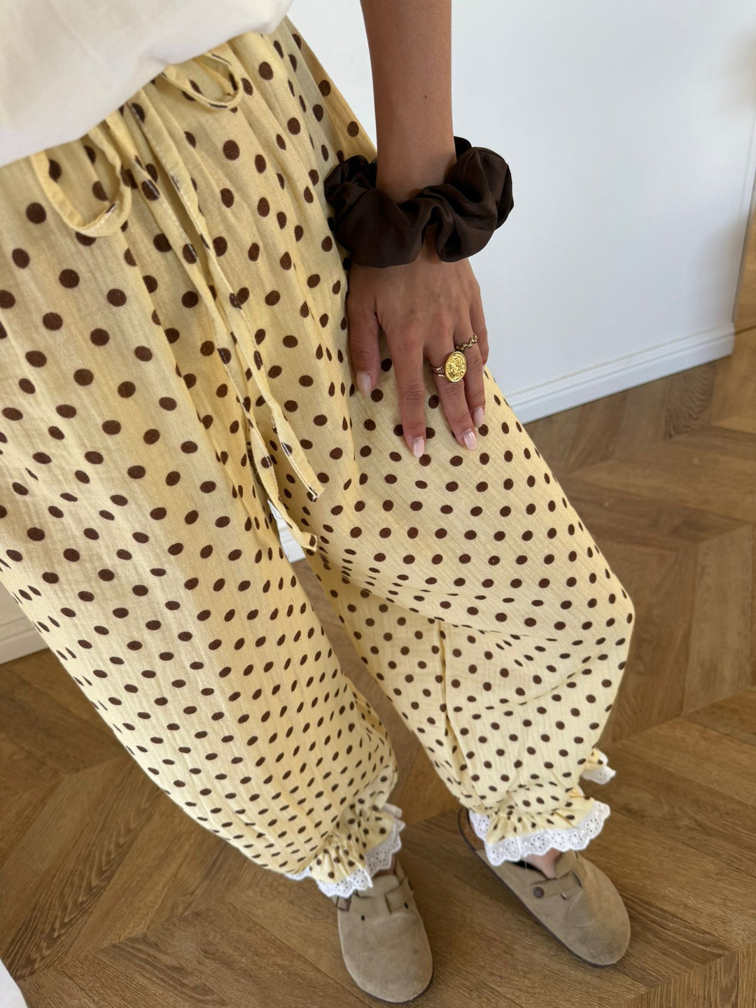 PANTALON | POIS JAUNE
