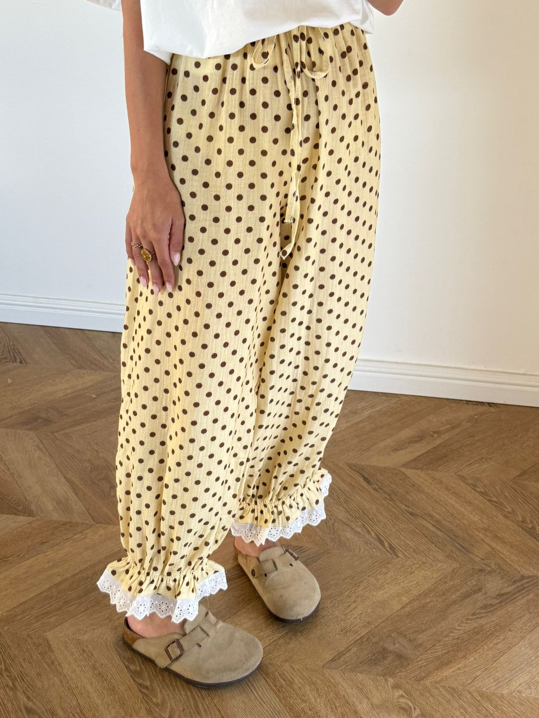 PANTALON | POIS JAUNE