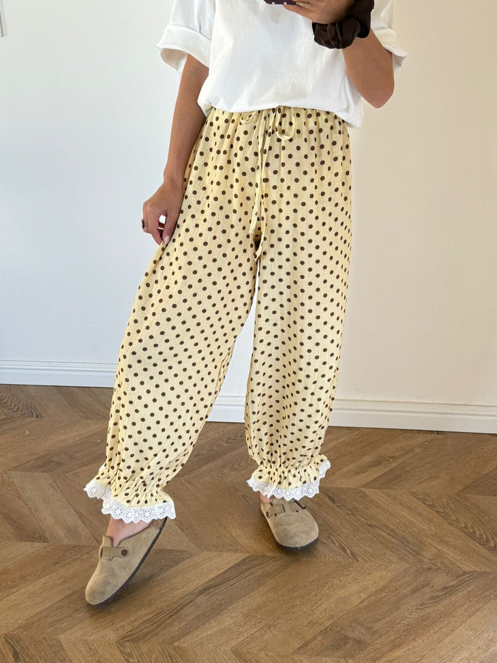 PANTALON | POIS JAUNE