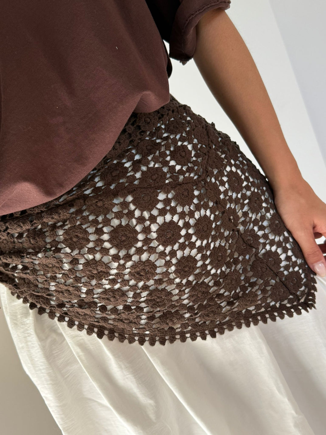 FOULARD | DENTELLE CHOCO