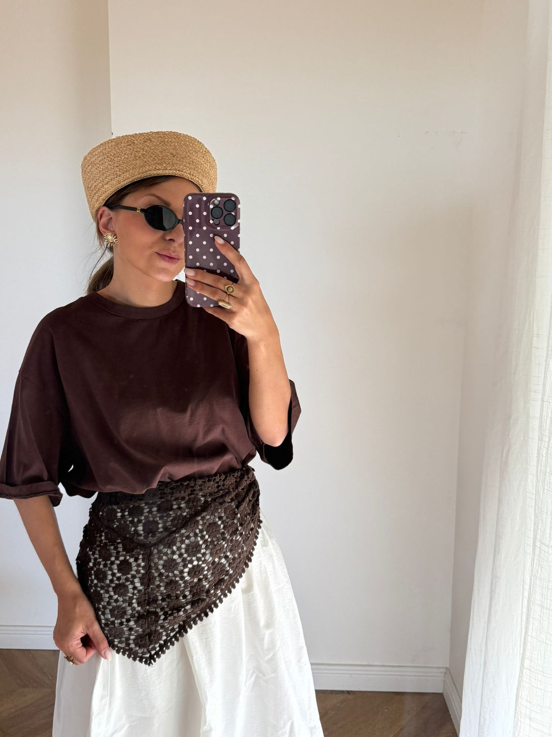 FOULARD | DENTELLE CHOCO