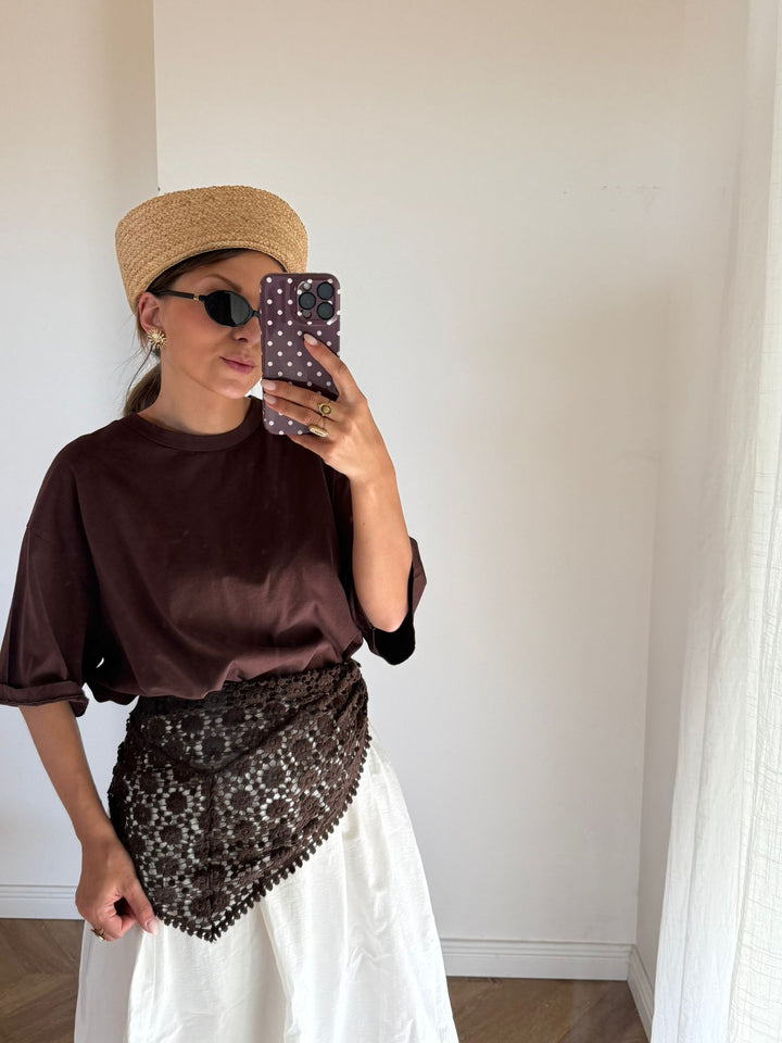 FOULARD | DENTELLE CHOCO
