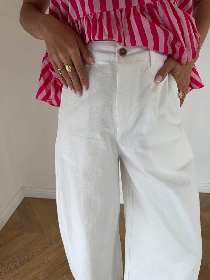 JEAN |  BARREL BLANC