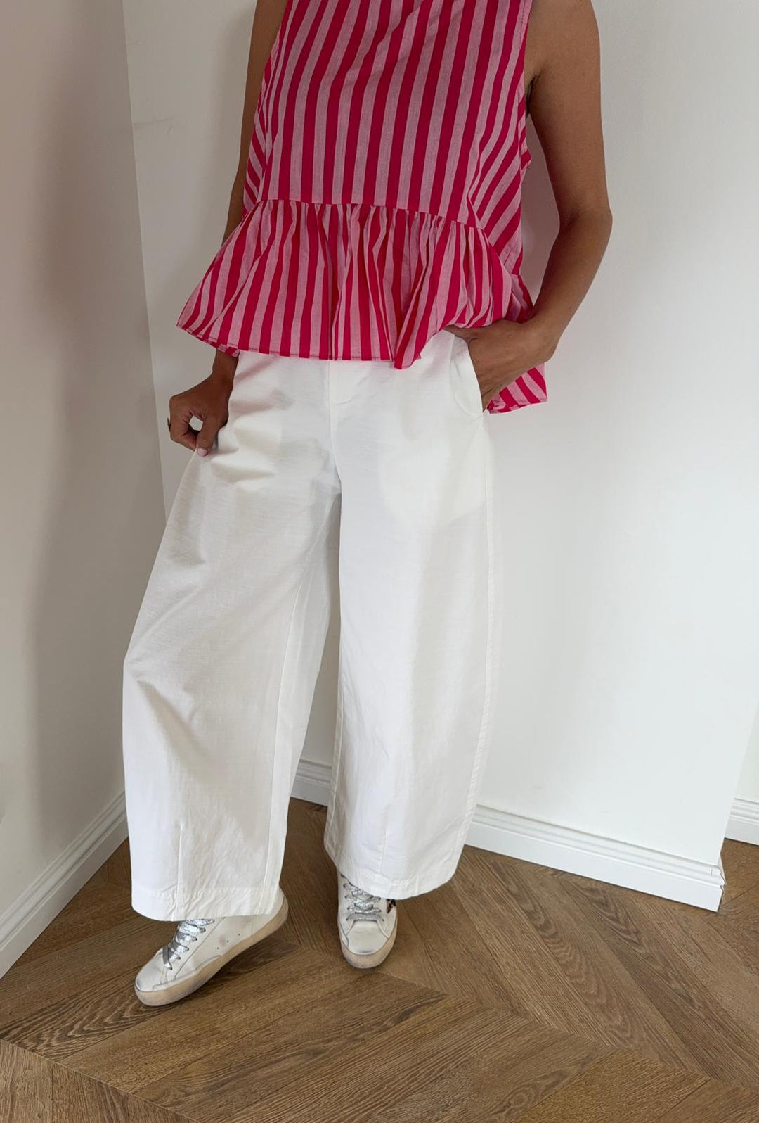 JEAN |  BARREL BLANC