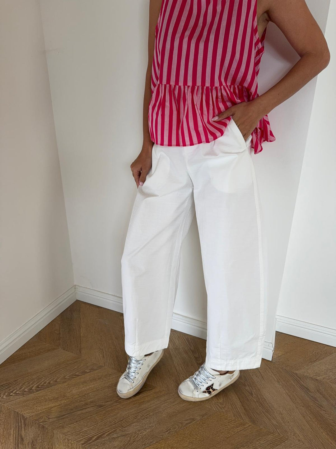 JEAN |  BARREL BLANC