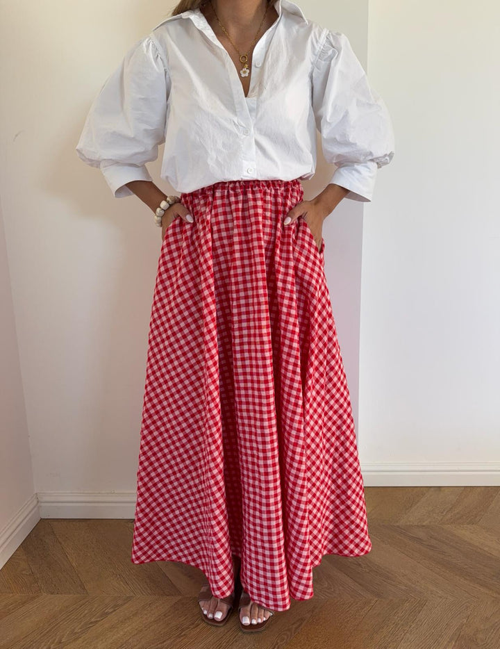 JUPE | CHERRY ROUGE