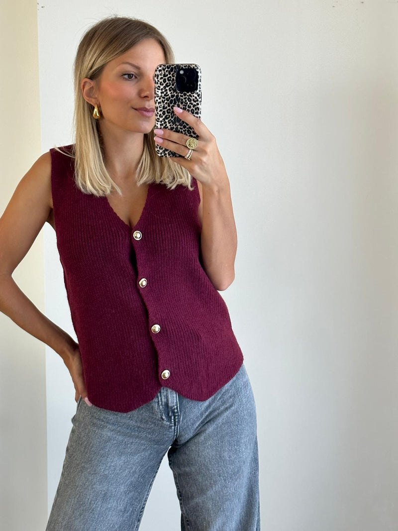 GILET | BETTY BORDEAUX