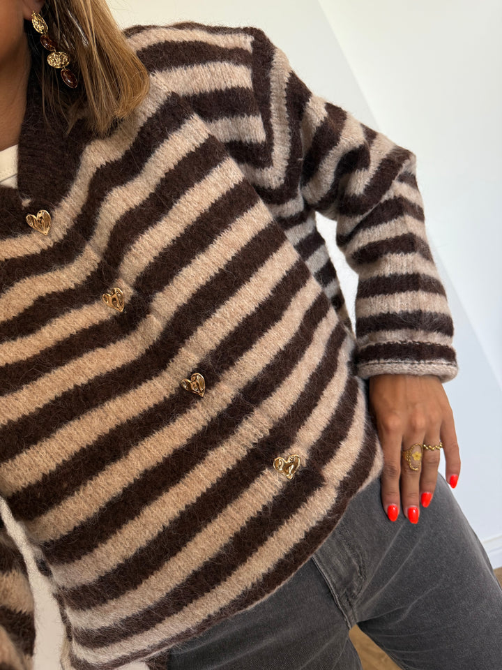 GILET ANDREA CHOCO
