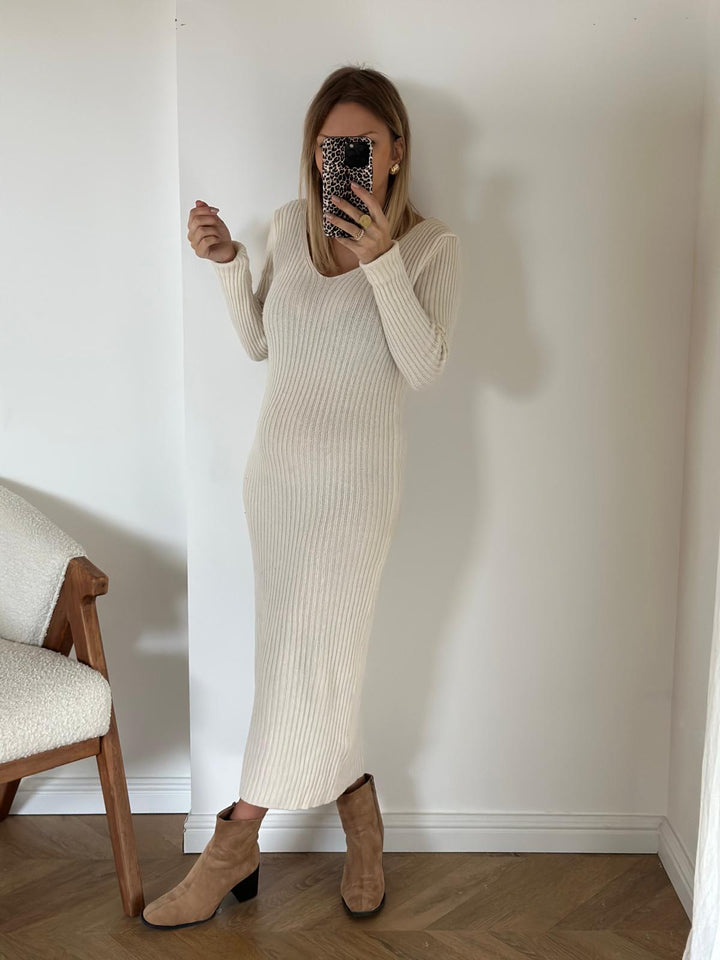 ROBE PULL AGATHE CREME